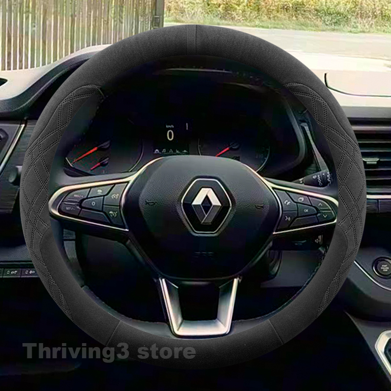 Tech Accessories Hub - Suede Warm Auto Stuurhoes Voor Renault