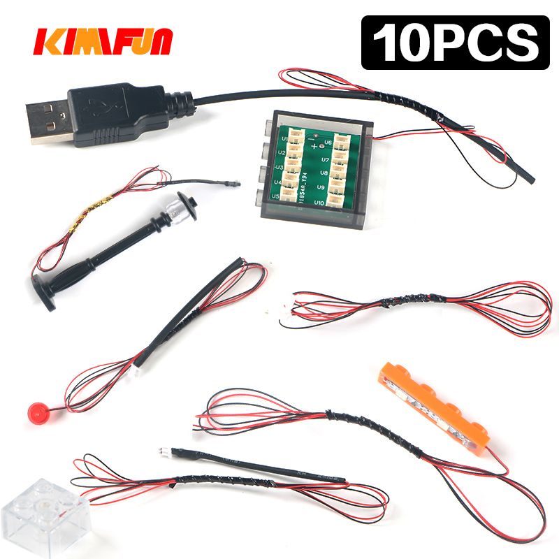 Tech Accessories Hub - 10Pcs Diy Led 2pin 1X1 Bouwsteen