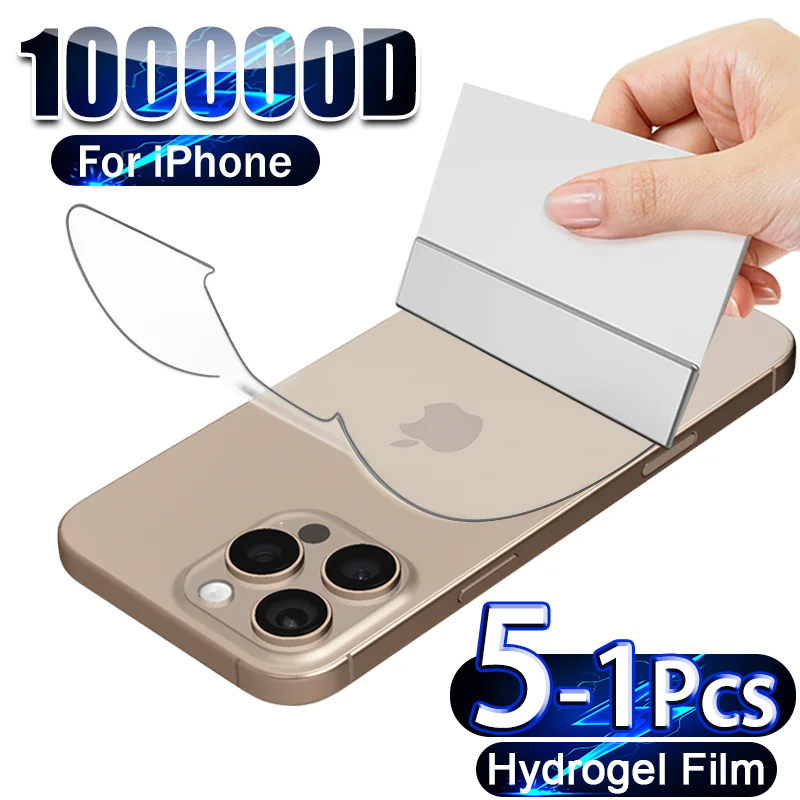 Tech Accessories Phone - 5-1 Stuks Hydrogel Film Voor iPhone
