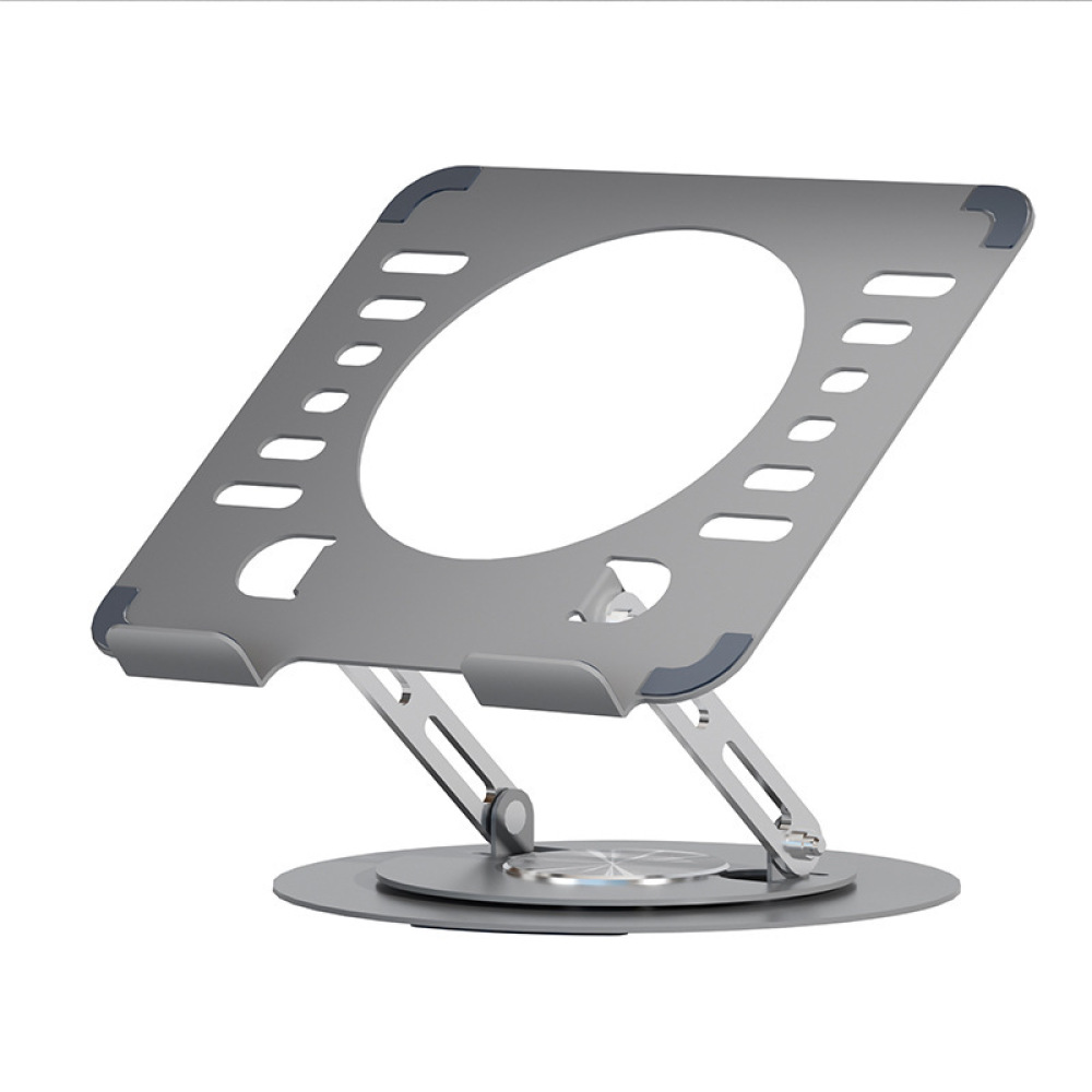 Laptop Stand Bamboo - Desktop-laptopstandaard Aluminium roterende houder Ergonomische verstelbare
