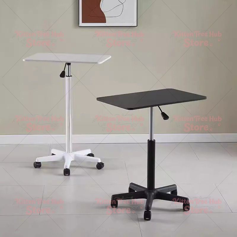 Laptop Stand Bamboo - Mobiel in hoogte verstelbaar bureau met