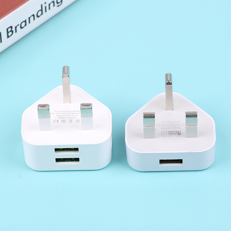 Tech Accessories Phone - Universele UK Plug 3-pins wandladeradapter met