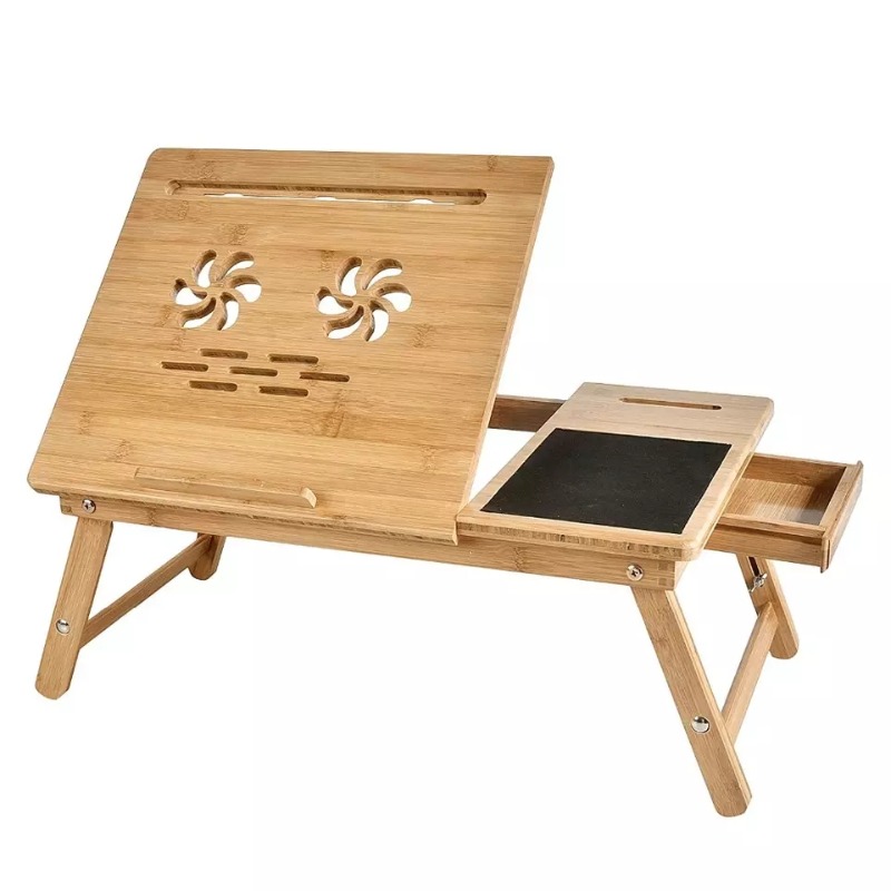 Laptop Stand Bamboo - Leverancier van bamboe verstelbare computer-/laptopbureaus en
