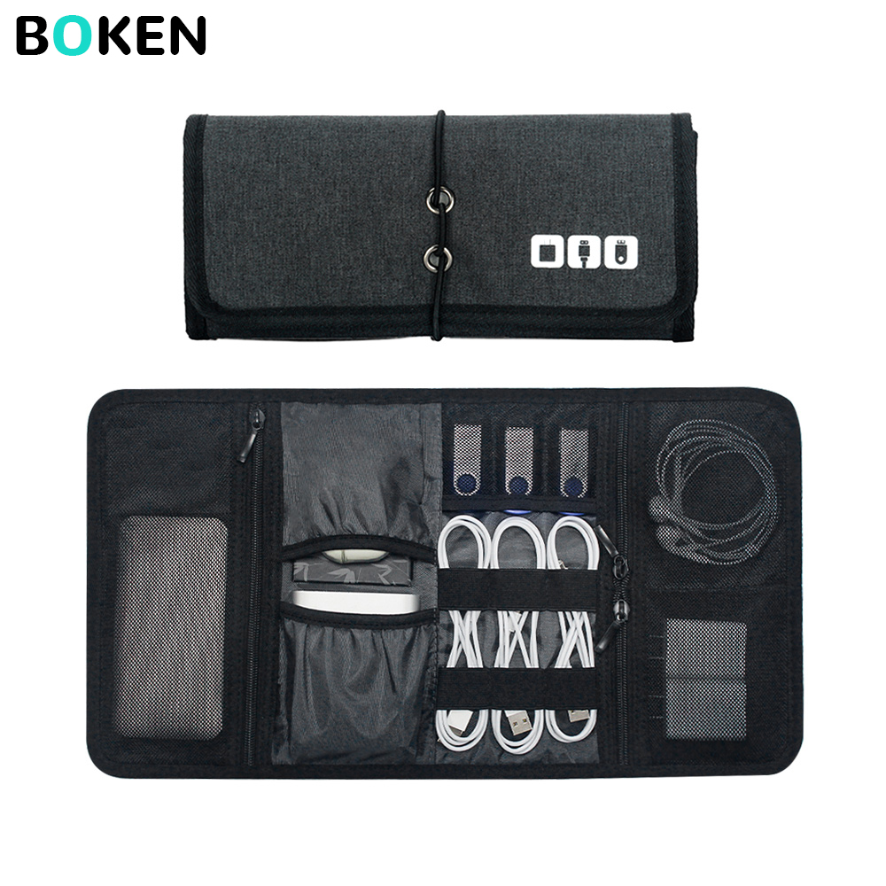 Tech Accessories For Office - Tech Organizer Bag Kabelopbergtas Reistas voor