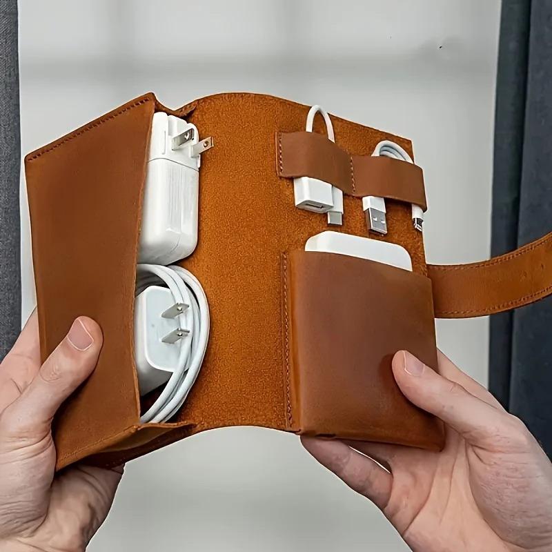 Tech Woven Accessories - 1pc PU-leer organisator met meerdere compartimenten