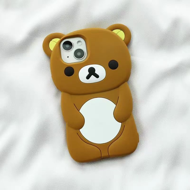 Tech Accessories Phone - Rilakkuma siliconen telefoonhoesje schattig cartoon volledig