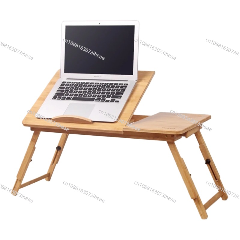 Laptop Stand Bamboo - Laptop Tablet PC-standaard, PC-tafel met ventilator,