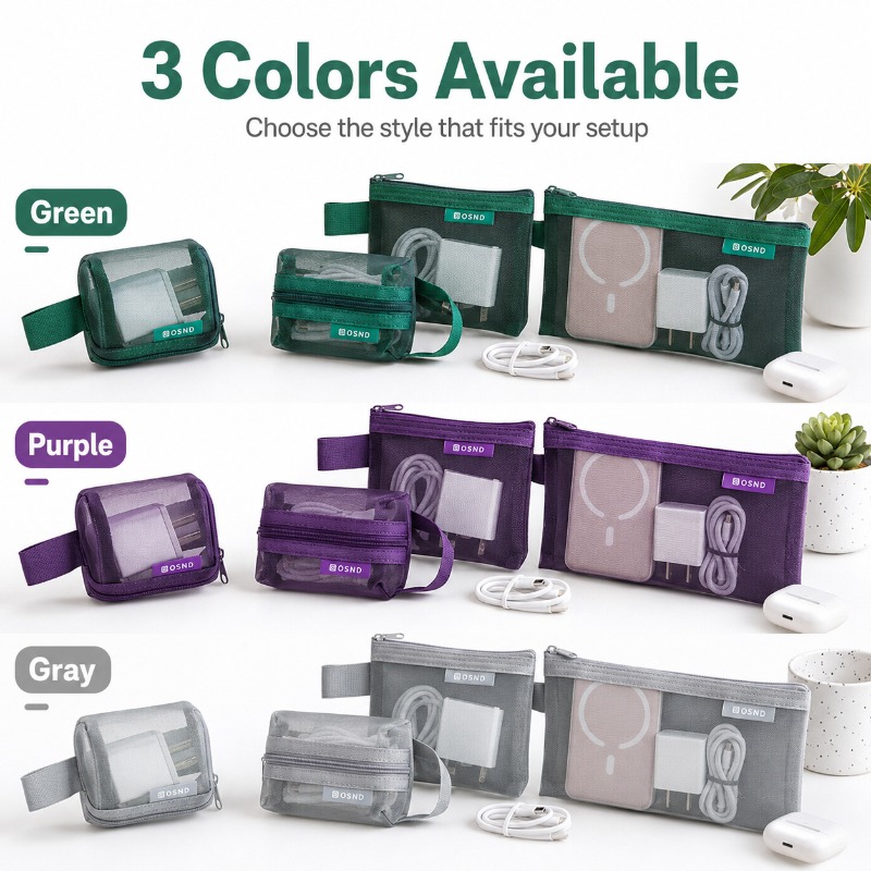 6-delige draagbare mesh tech-a - Tech Woven Accessories recensie en prijs