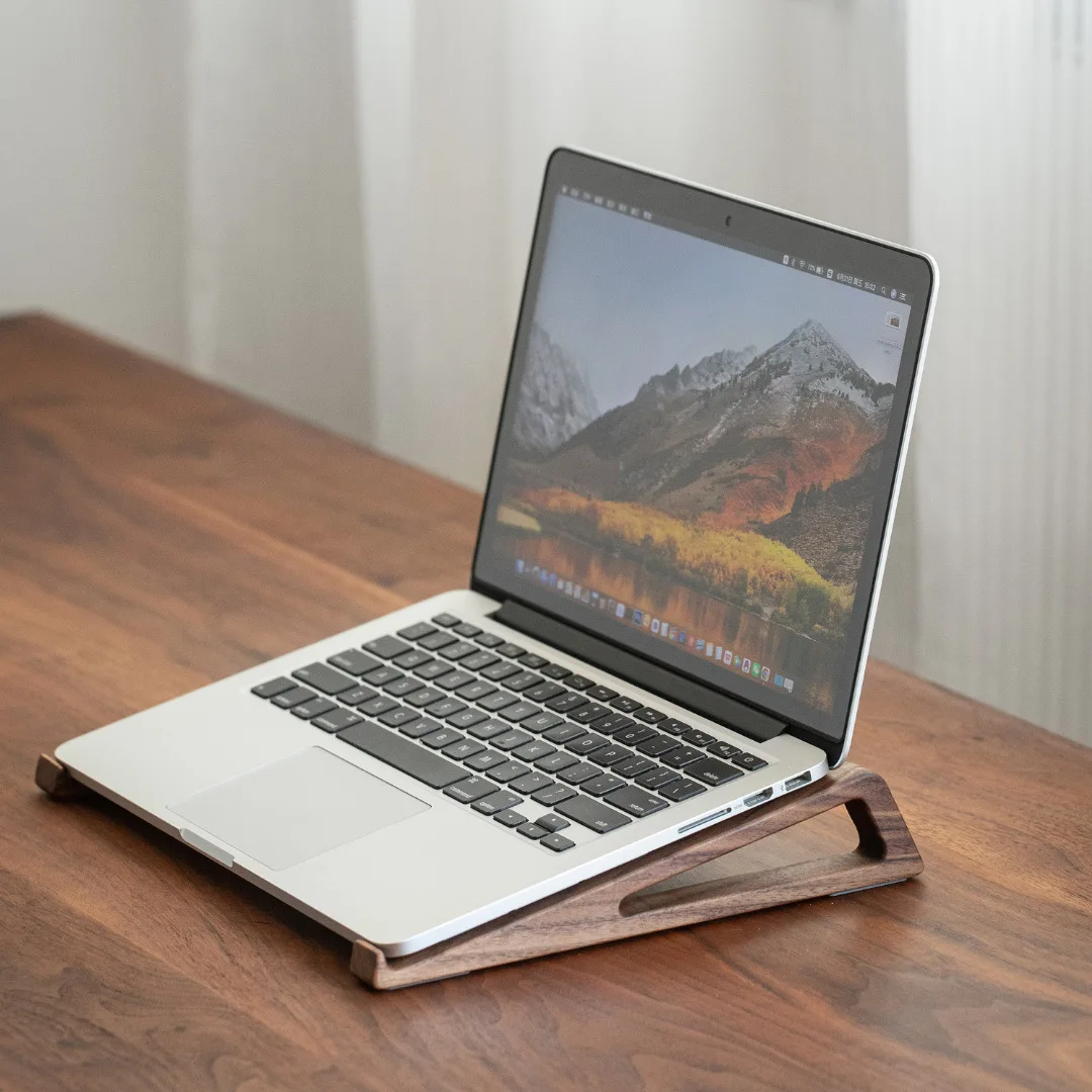 HeMu Walnoothouten laptopstand - Laptop Stand Bamboo recensie en prijs