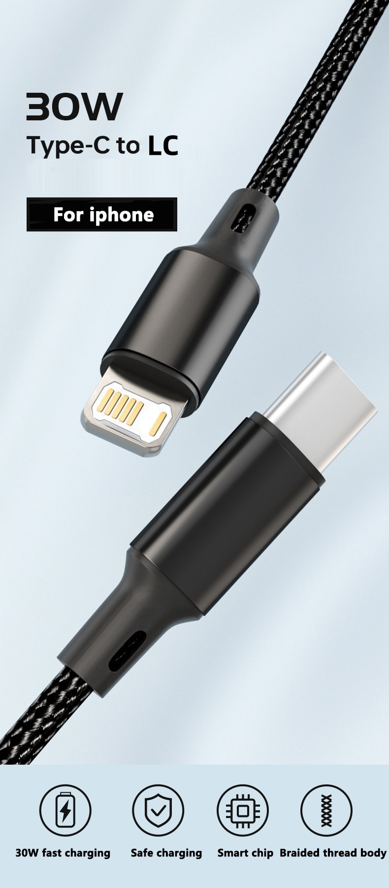 PD 30W USB-kabel voor iPhone 1 - Tech Accessories Phone recensie en prijs