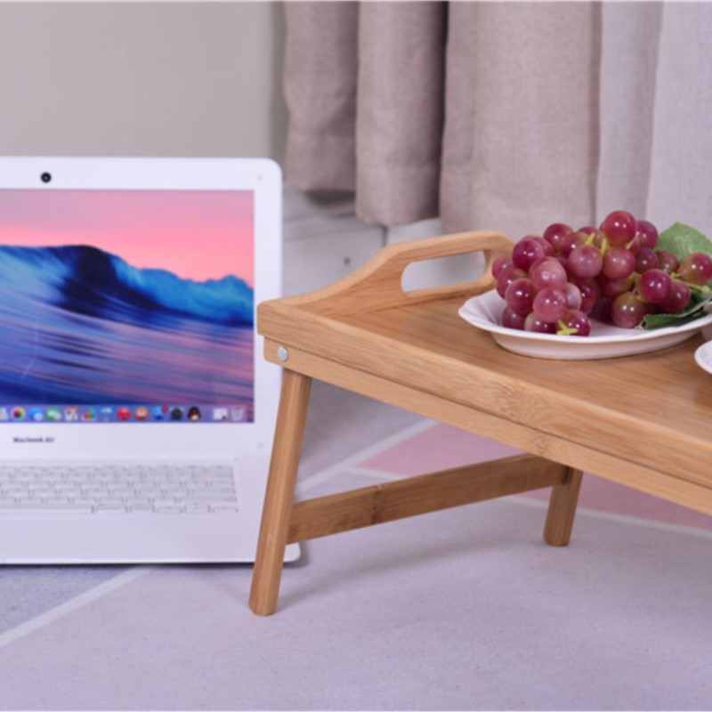 Draagbare Bamboe Houten Bed Di - Laptop Stand Bamboo recensie en prijs
