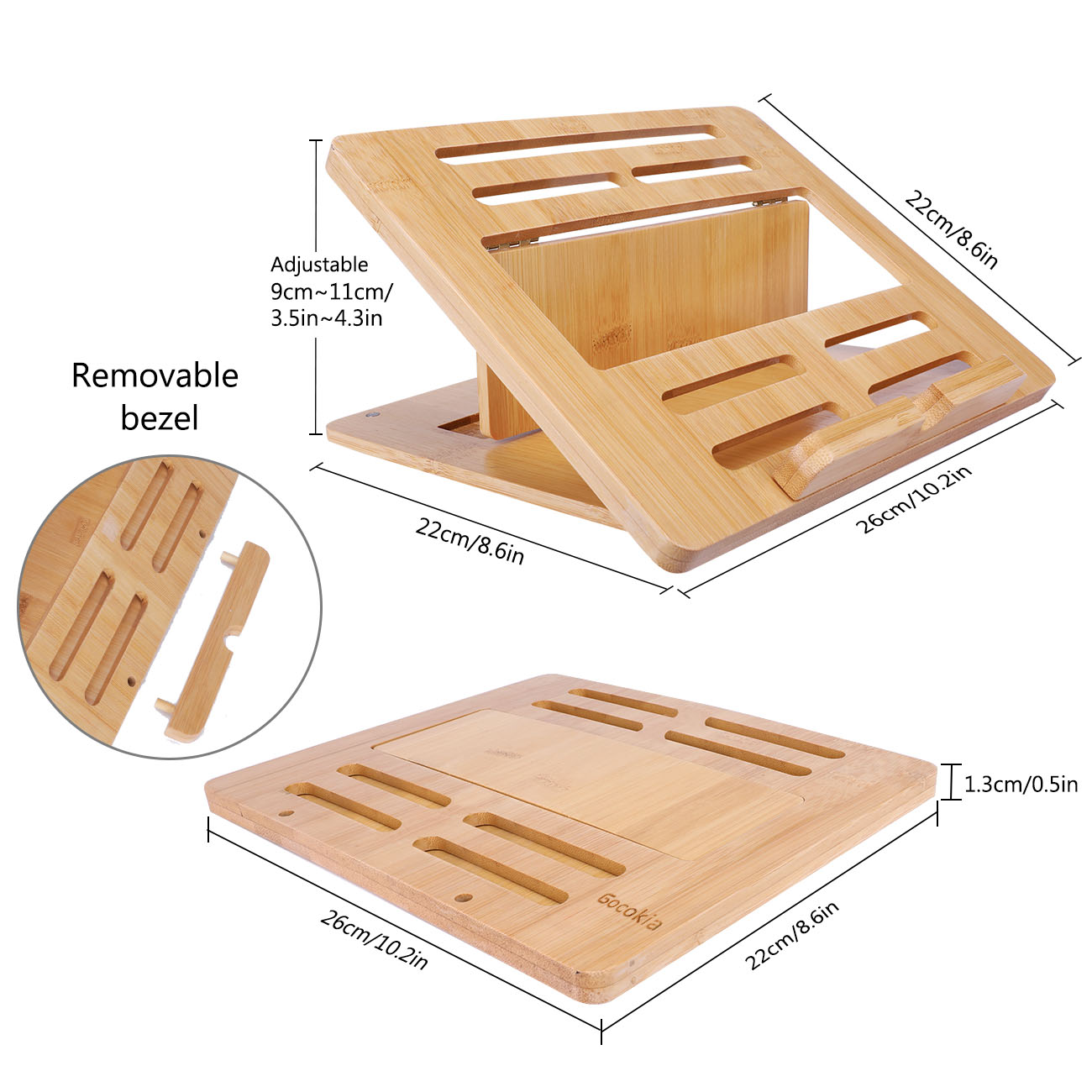 Bamboe Fodable Laptop Notebook - Laptop Stand Bamboo recensie en prijs