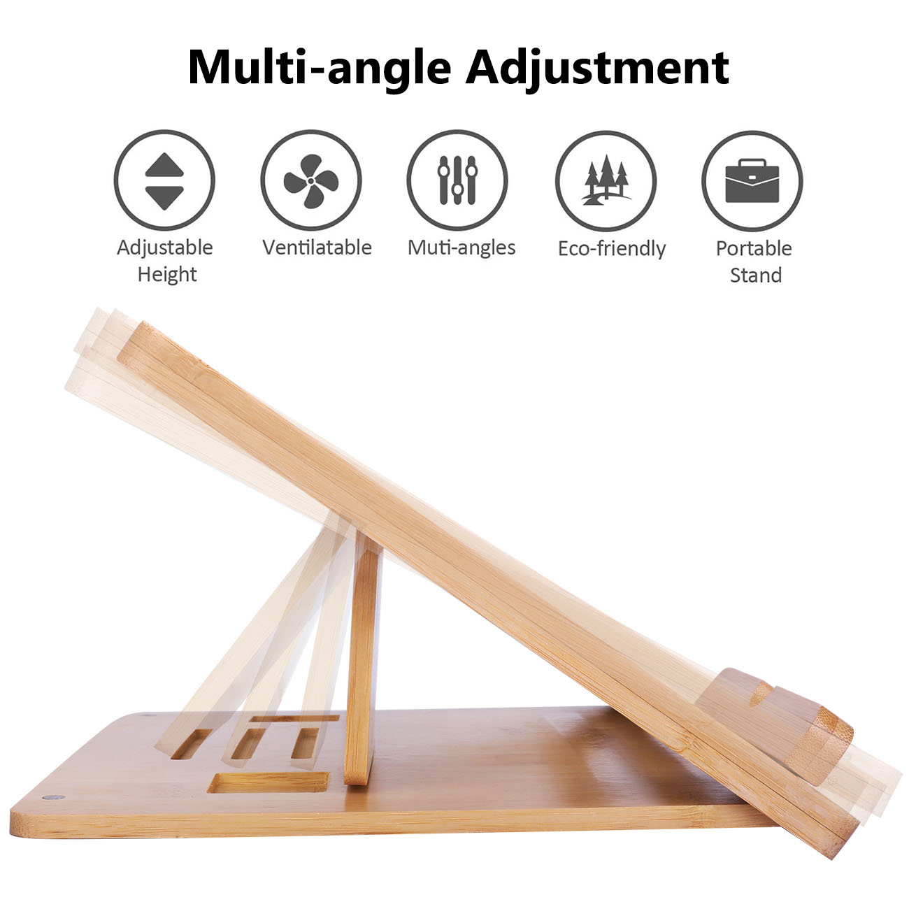 Bamboe Fodable Laptop Notebook - Laptop Stand Bamboo recensie en prijs