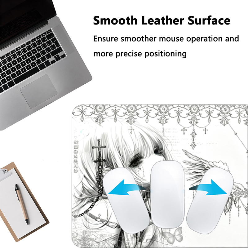 Leren muismat Zwart Wit Anime  - Tech Accessories For Desk recensie en prijs