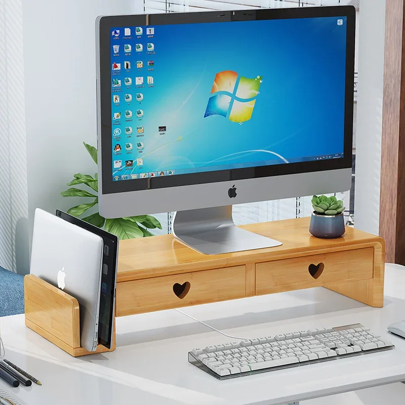 Natuurlijke bamboe bureaustand - Laptop Stand Bamboo recensie en prijs