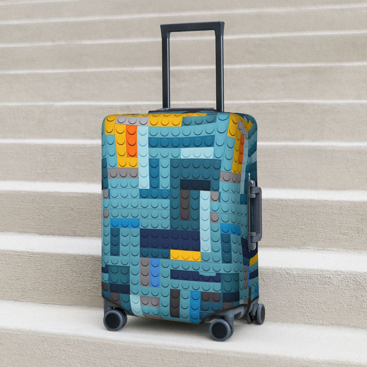 Blue Tech Pixel Bouwstenen Tex - Tech Accessories Business recensie en prijs