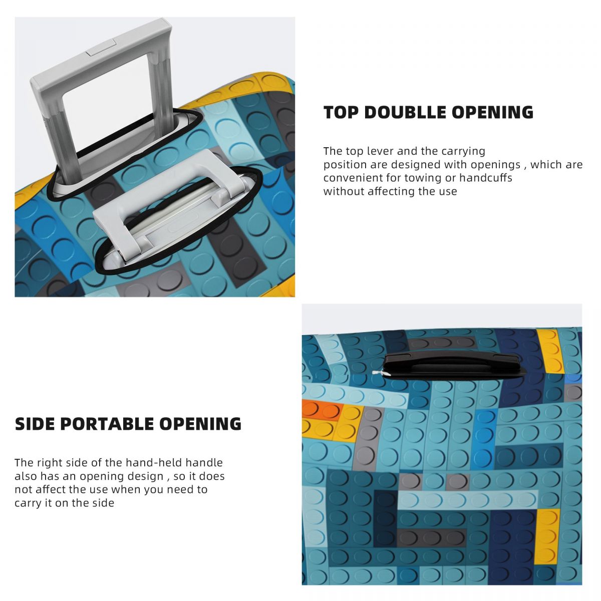 Blue Tech Pixel Bouwstenen Tex - Tech Accessories Business recensie en prijs