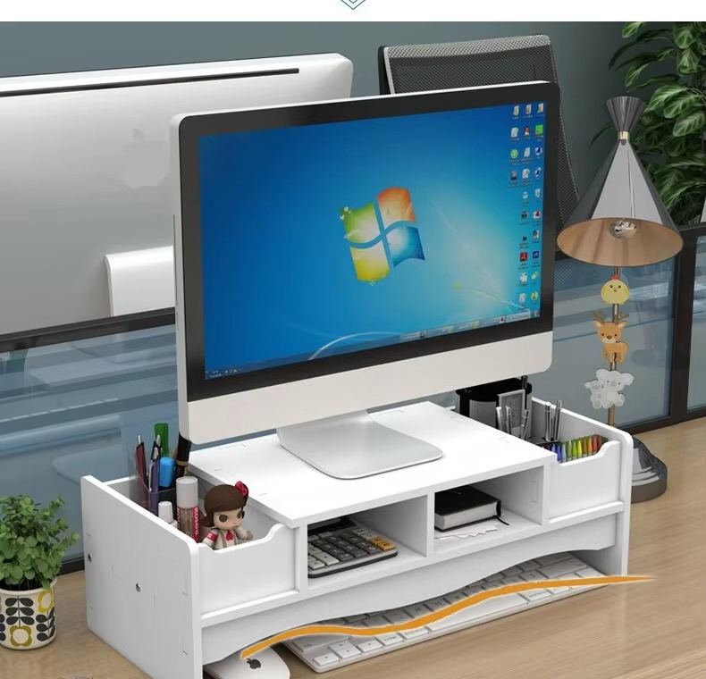 Ruimtebesparende 2-laags bambo - Laptop Stand Bamboo recensie en prijs